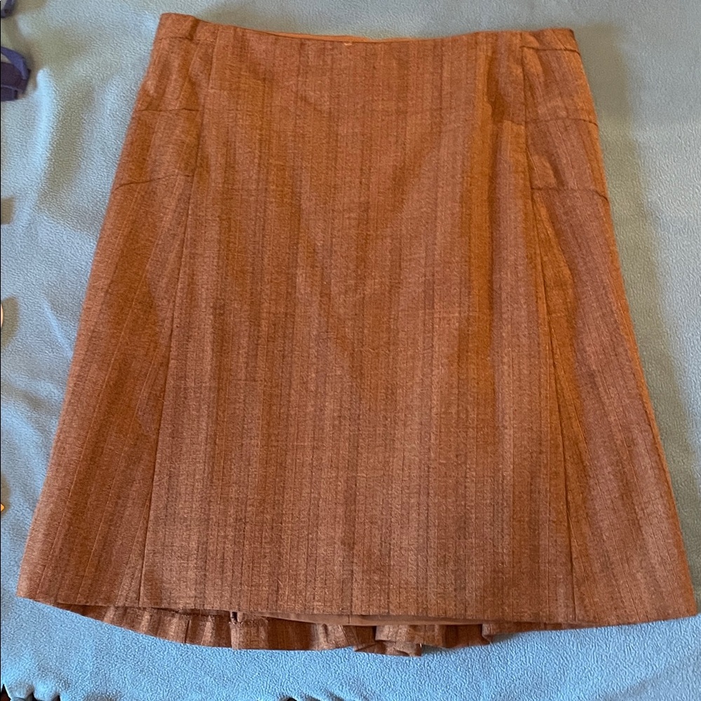 The Limited A-Line Skirt in Rich Brown